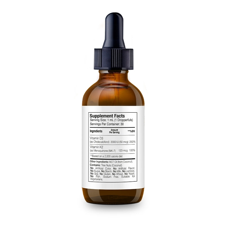Vitamin D3+K2+MCT Oil – Essential for Strong Bones & Immunity