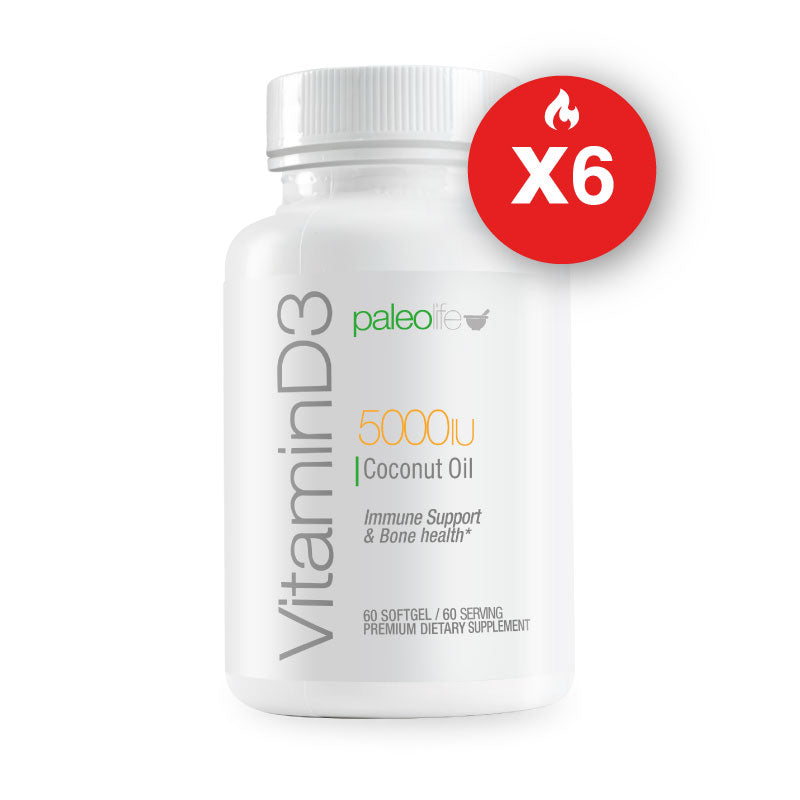 Vitamin D3 5000 IU + Coconut Oil (giftcard redeemable)