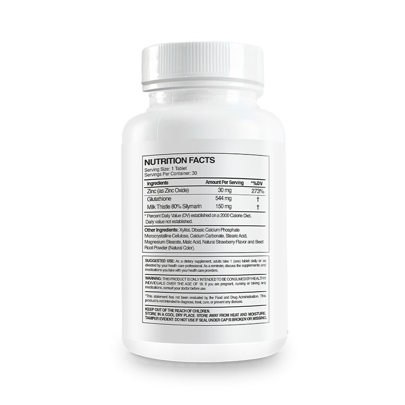 Glutathione MT + ZINC: Detox – Top Pick for Liver Health
