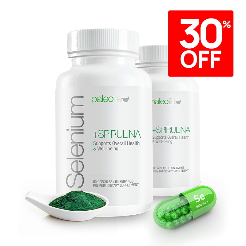 30%off 2-pak Selenium + Spirulina