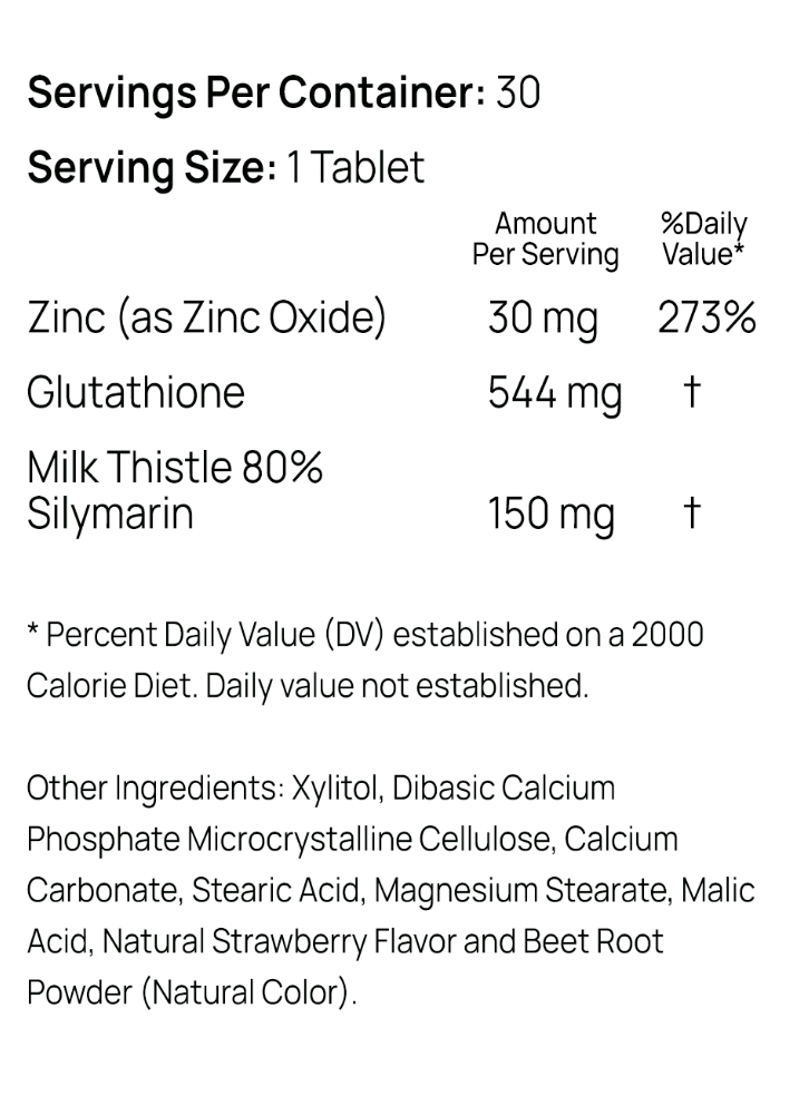 Glutathione MT + ZINC Detox Paleolife US