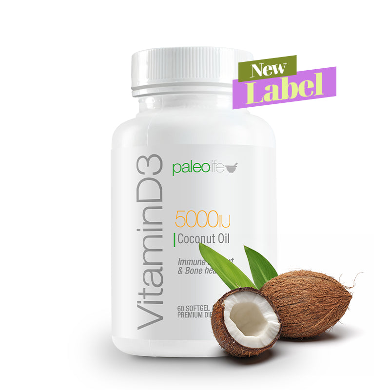 Vitamin D3 5000 IU + Coconut Oil