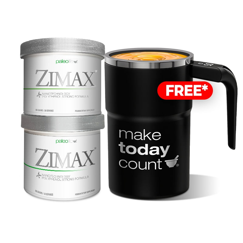 2 Zimax® Canister + Free* LED Mug
