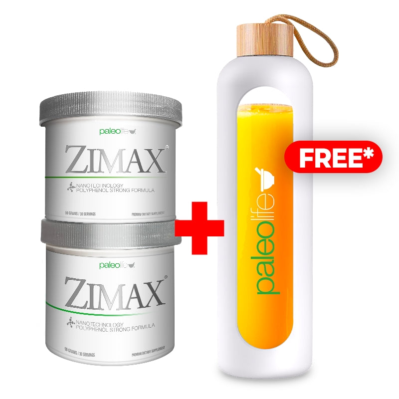 2 Zimax® Canister + Free* Glass bottle and silicone sleeve